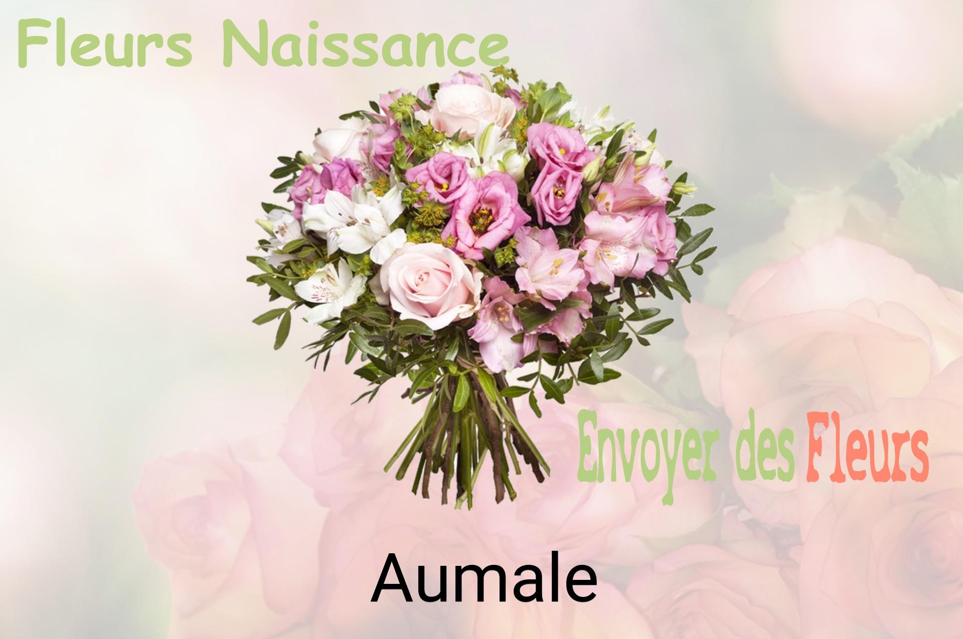 Bouquet de fleurs de naissance livré à Aumale